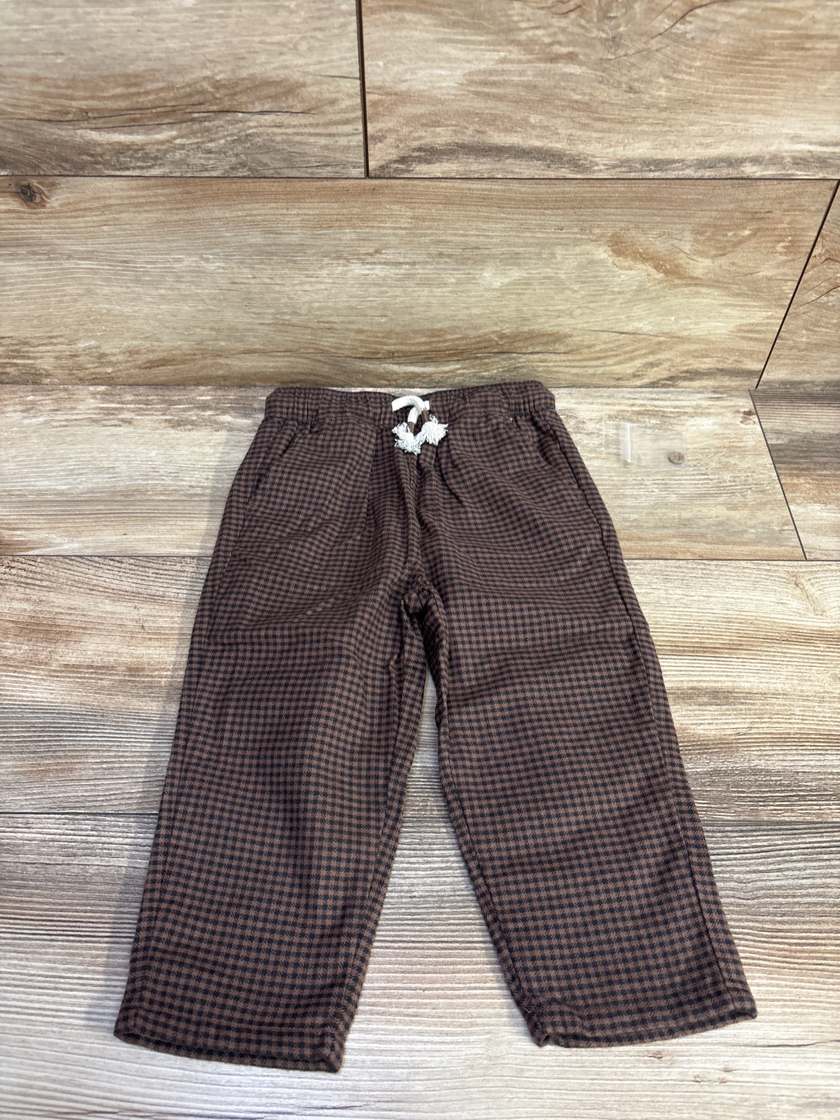 NEW Little Co. Pull-On Drawstring Trousers Brown sz 18m