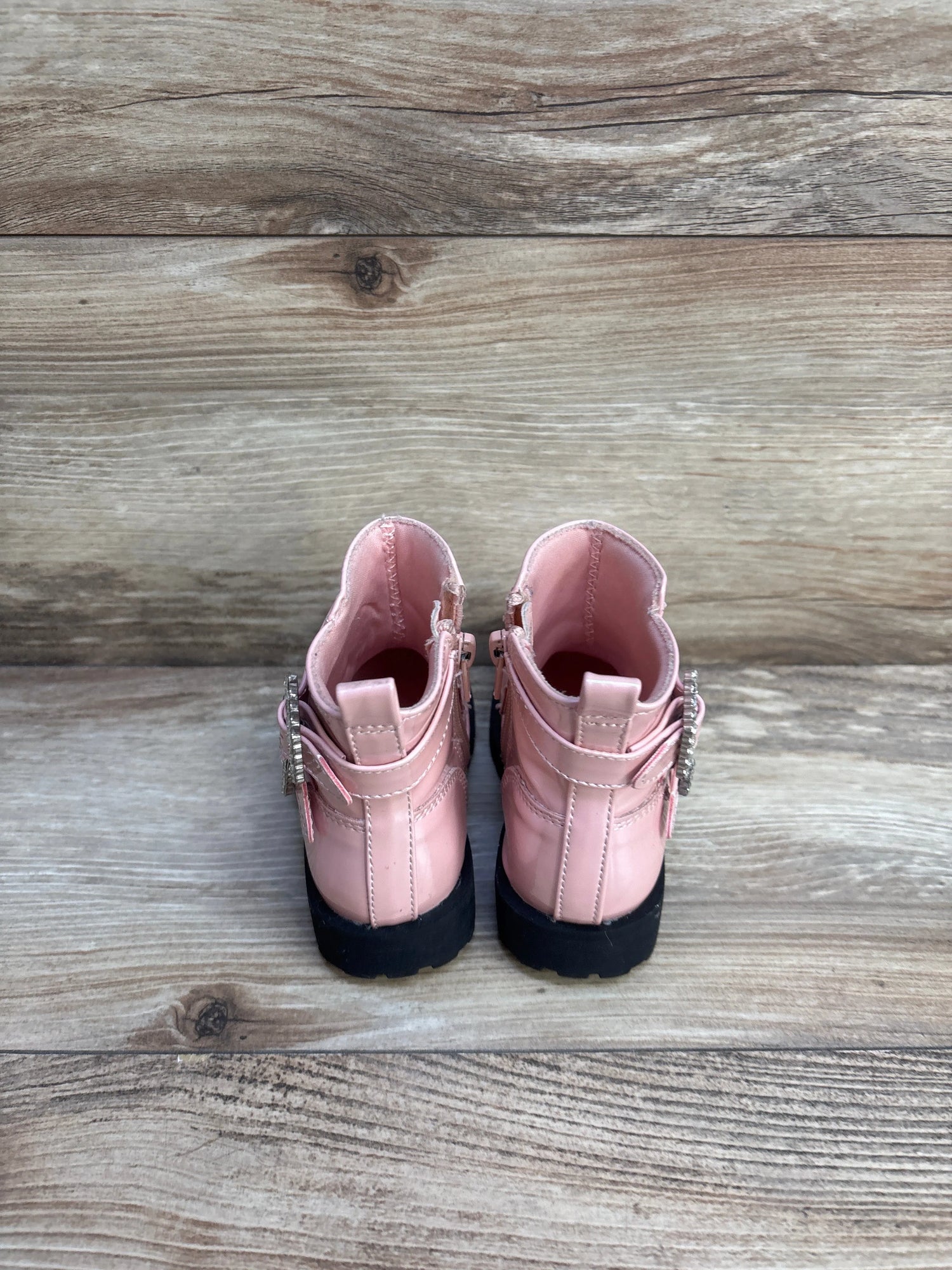 Self Esteem Lil' Triple Glam Pink Boots sz 7c - Me n Mommy To Be