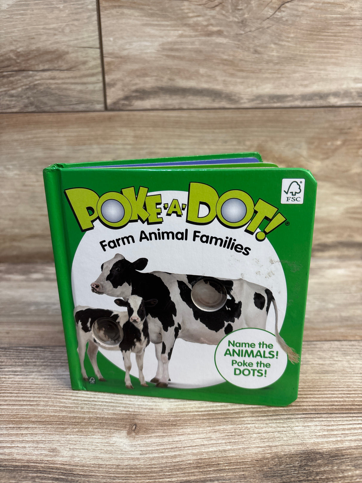 Melissa & Doug Poke-a-Dot: Farm Animal Families Board Book