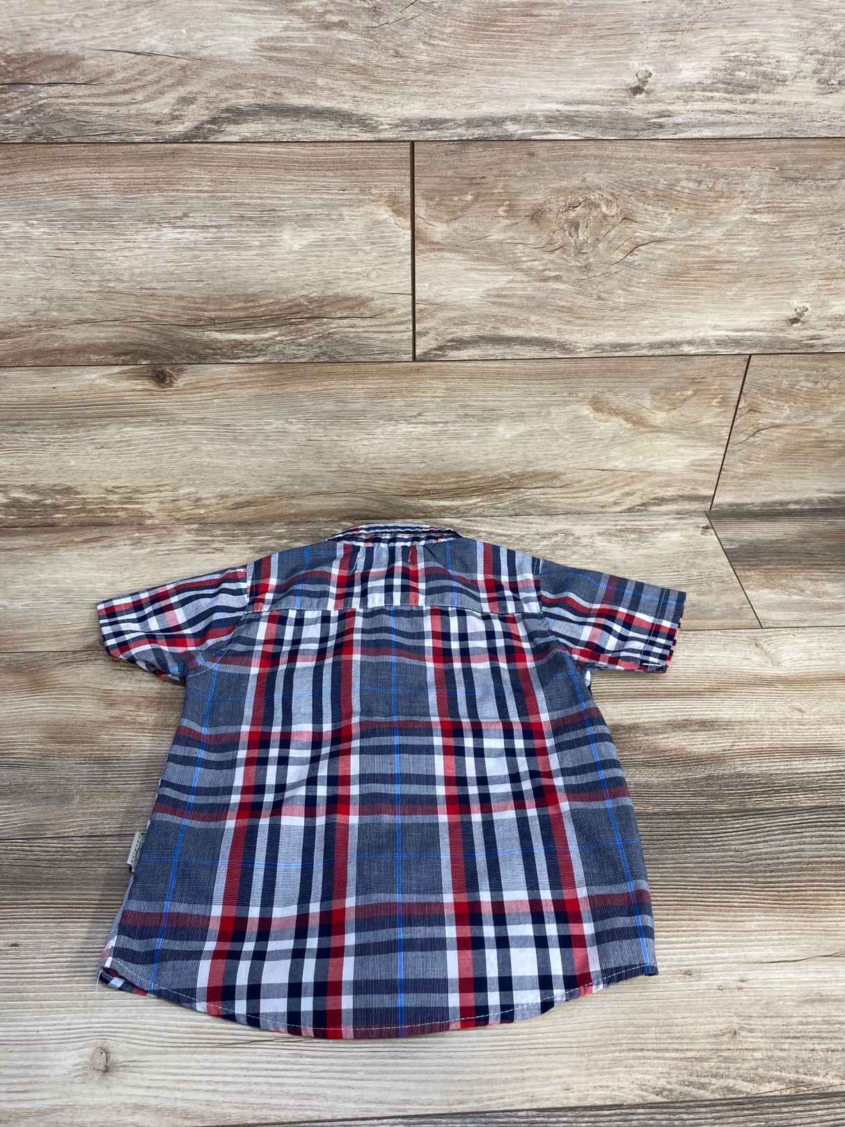 Perry Ellis Plaid Button Up Shirt sz Grey sz 5T