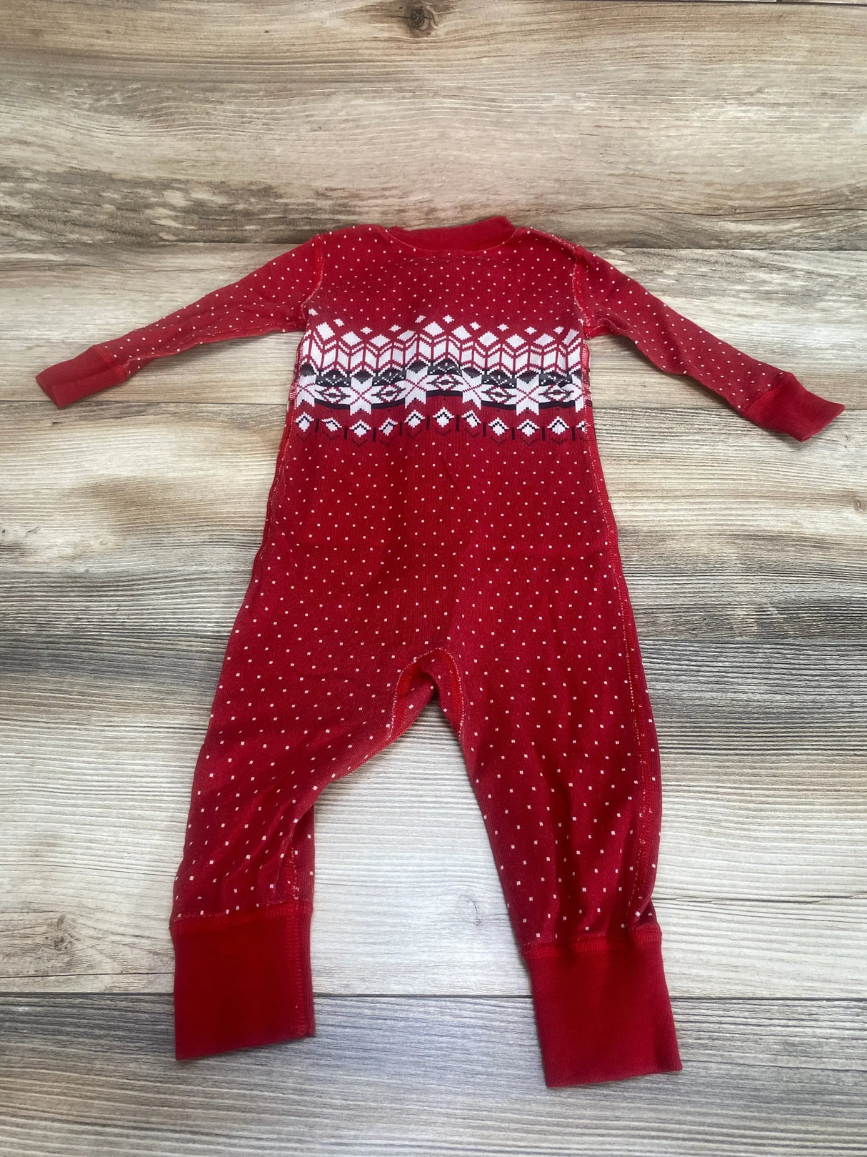 Hanna Andersson Holiday Sleeper Red sz 6-9m - Me n Mommy To Be