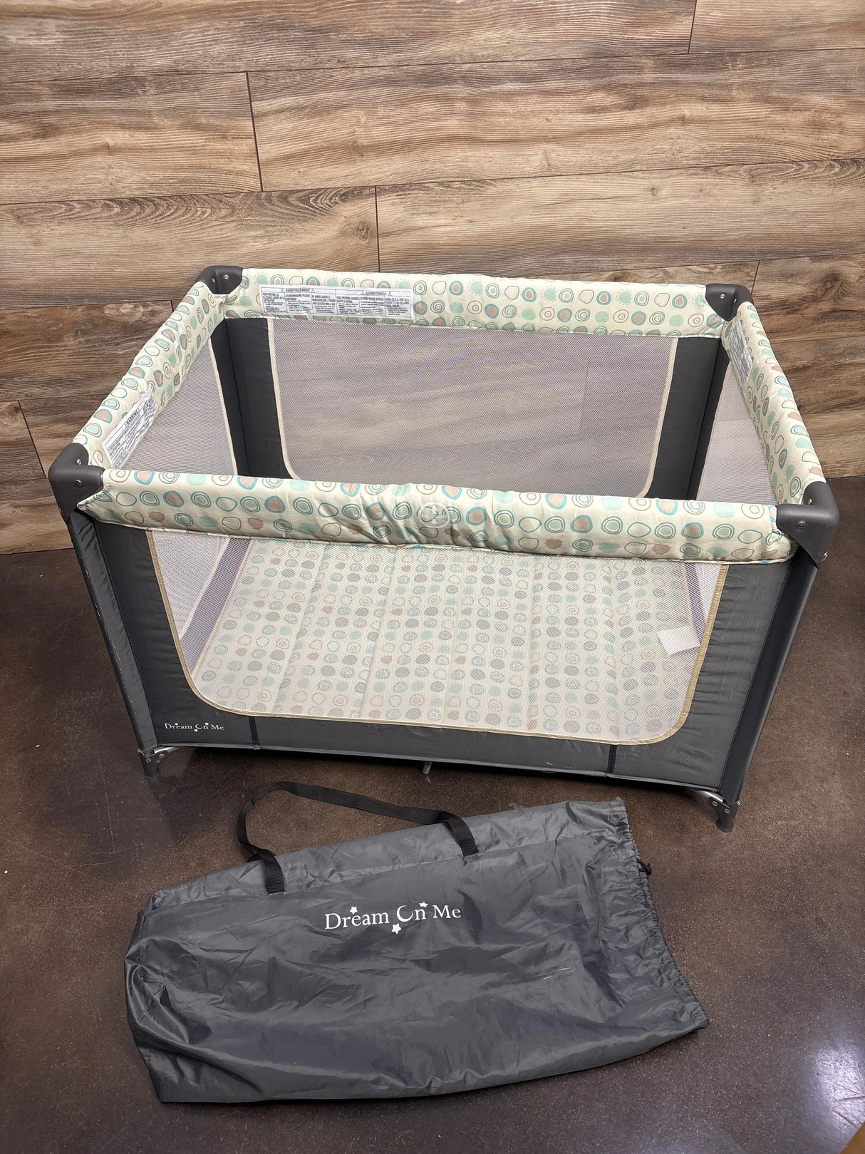 Dream on Me Zodiak Play Yard, Grey