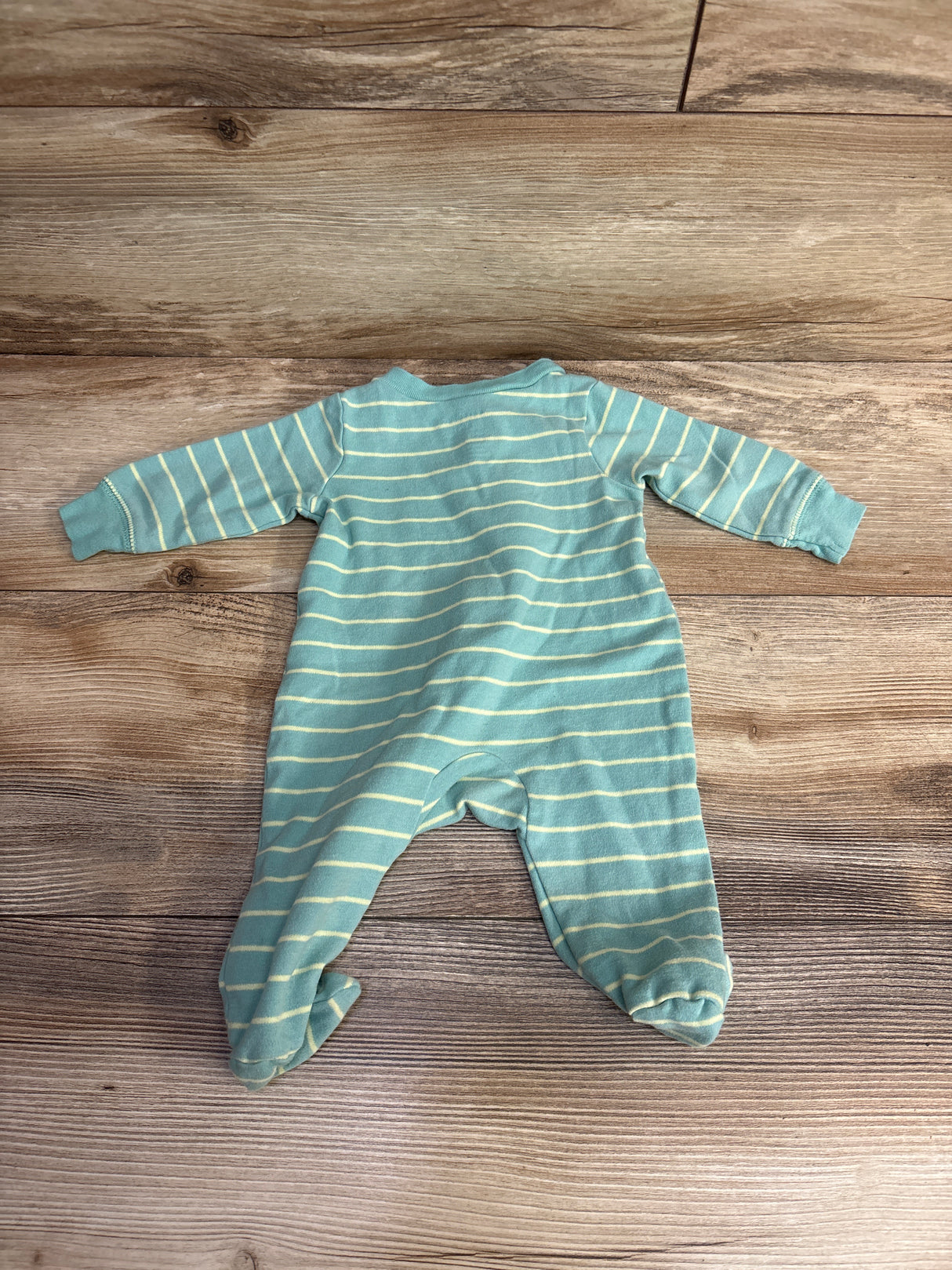 Carter's Striped Chameleon Sleeper Green sz 3m