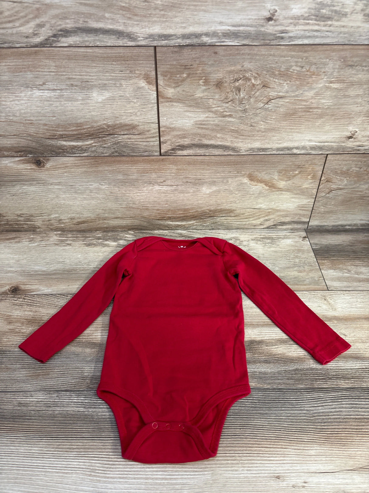 Primary Long Sleeve Bodysuit Red 18-24m