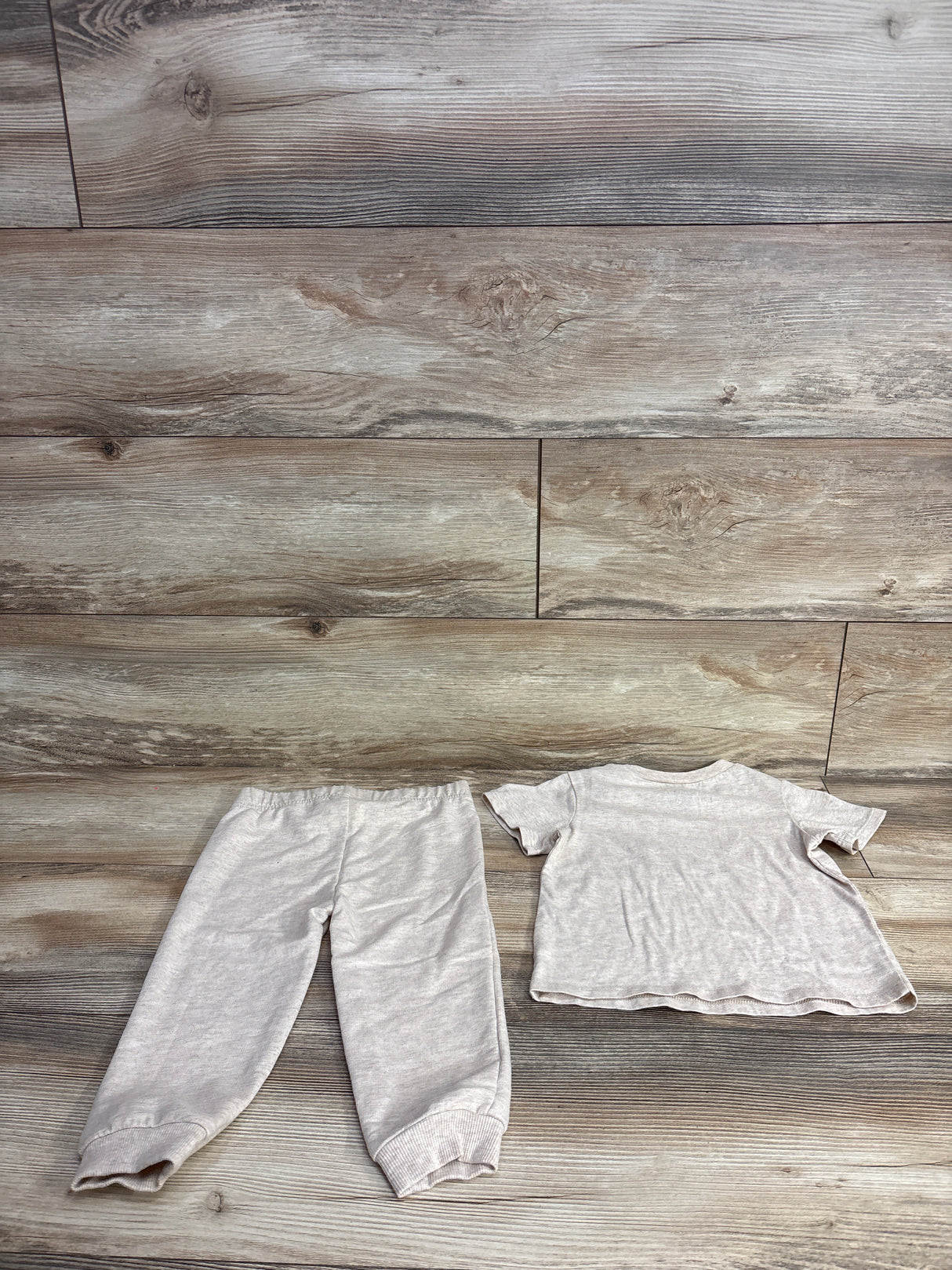 First Impressions 2pc Shirt & Joggers Set Beige sz 24m