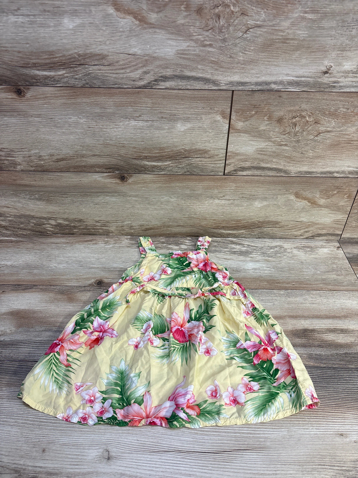 RJC Rayon Waist-Tie Dress Yellow sz 2T