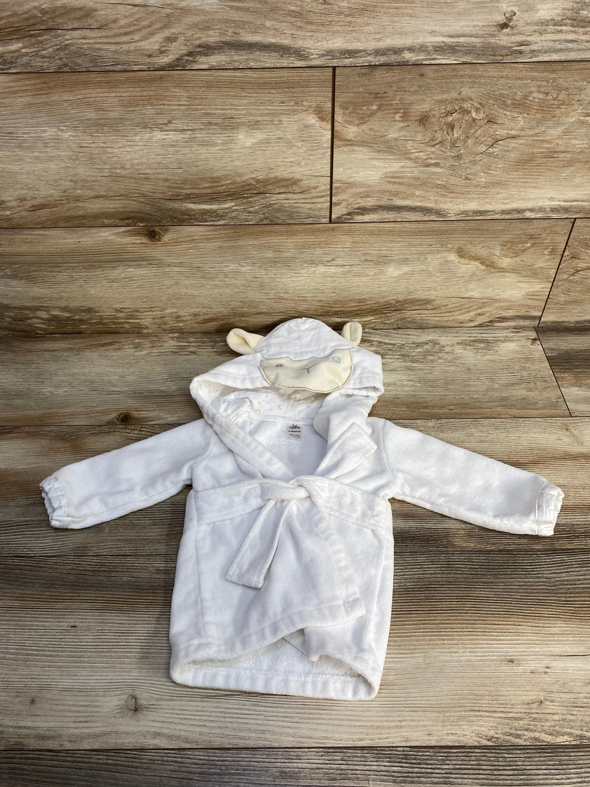 Baby Essentials Sheep Cord Robe White sz 0-9m