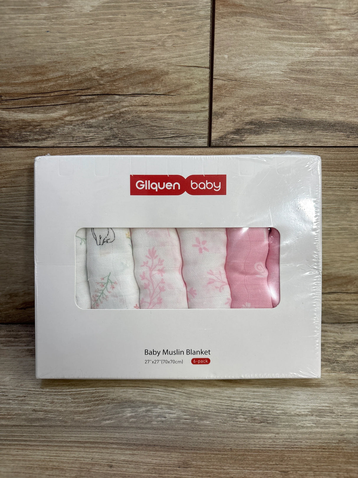 NEW Gllquen Baby Muslin Swaddle Blankets 6pk