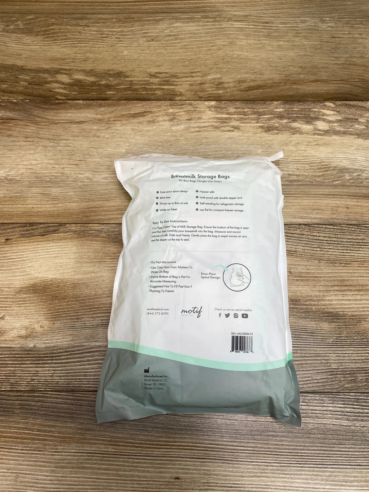 NEW Motif Medical 90ct Breastmilk Storage Bags 8oz - Me n Mommy To Be