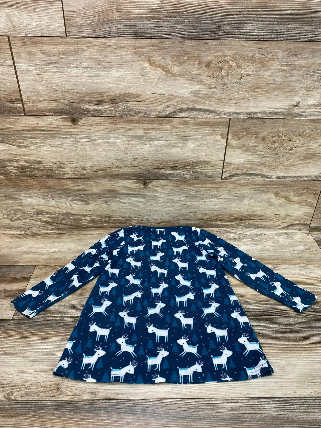 Okie Dokie Fleece Nightgown Teal sz 5T - Me n Mommy To Be
