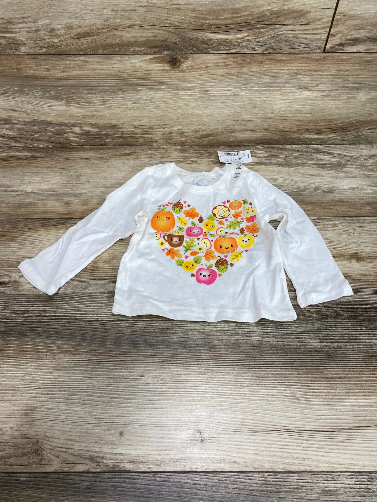 NEW Children's Place Ivory Fall Heart sz 12-18m - Me n Mommy To Be