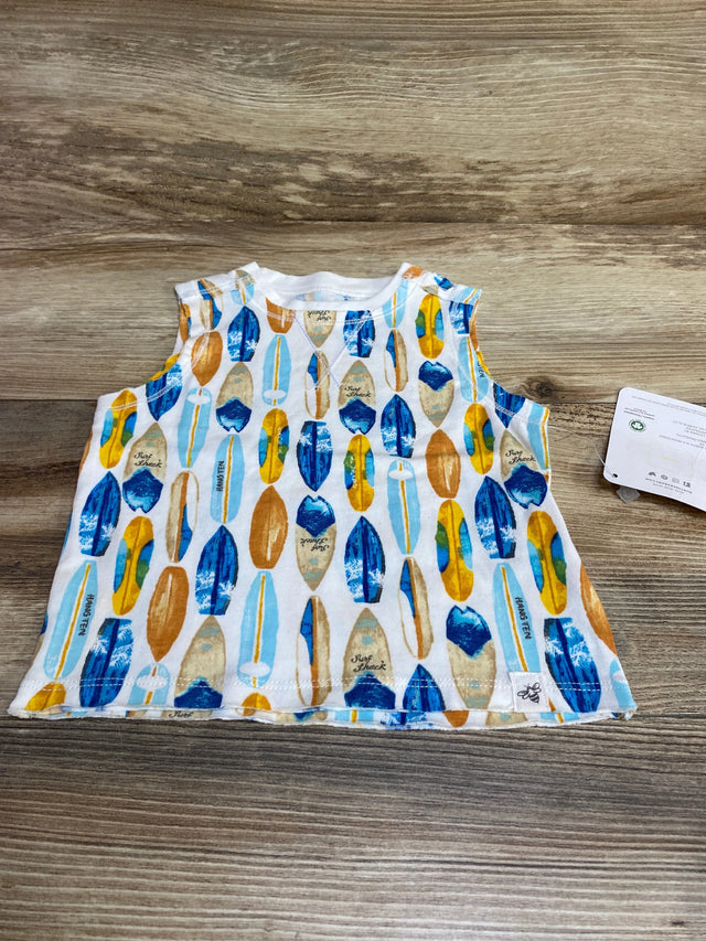 NEW Burt's Bees Baby Tank Top White sz 3-6m - Me n Mommy To Be