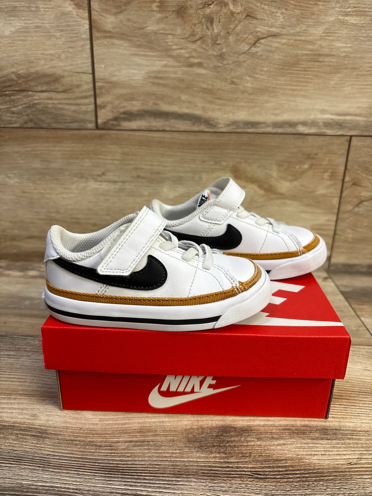 Nike Court Legacy TD 'White Desert Ochre' Sneakers sz 7c