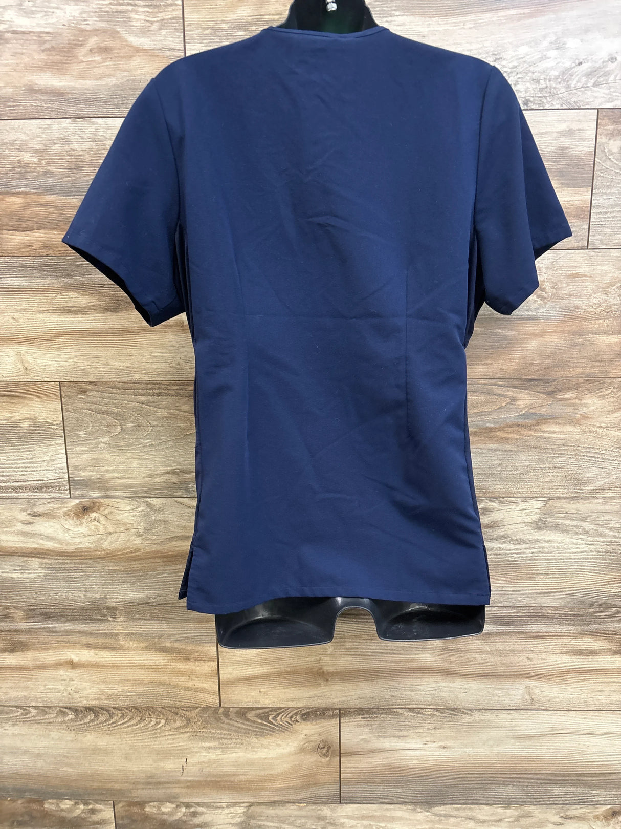 Mandala One Pocket Maternity Scrub Top Navy sz Large