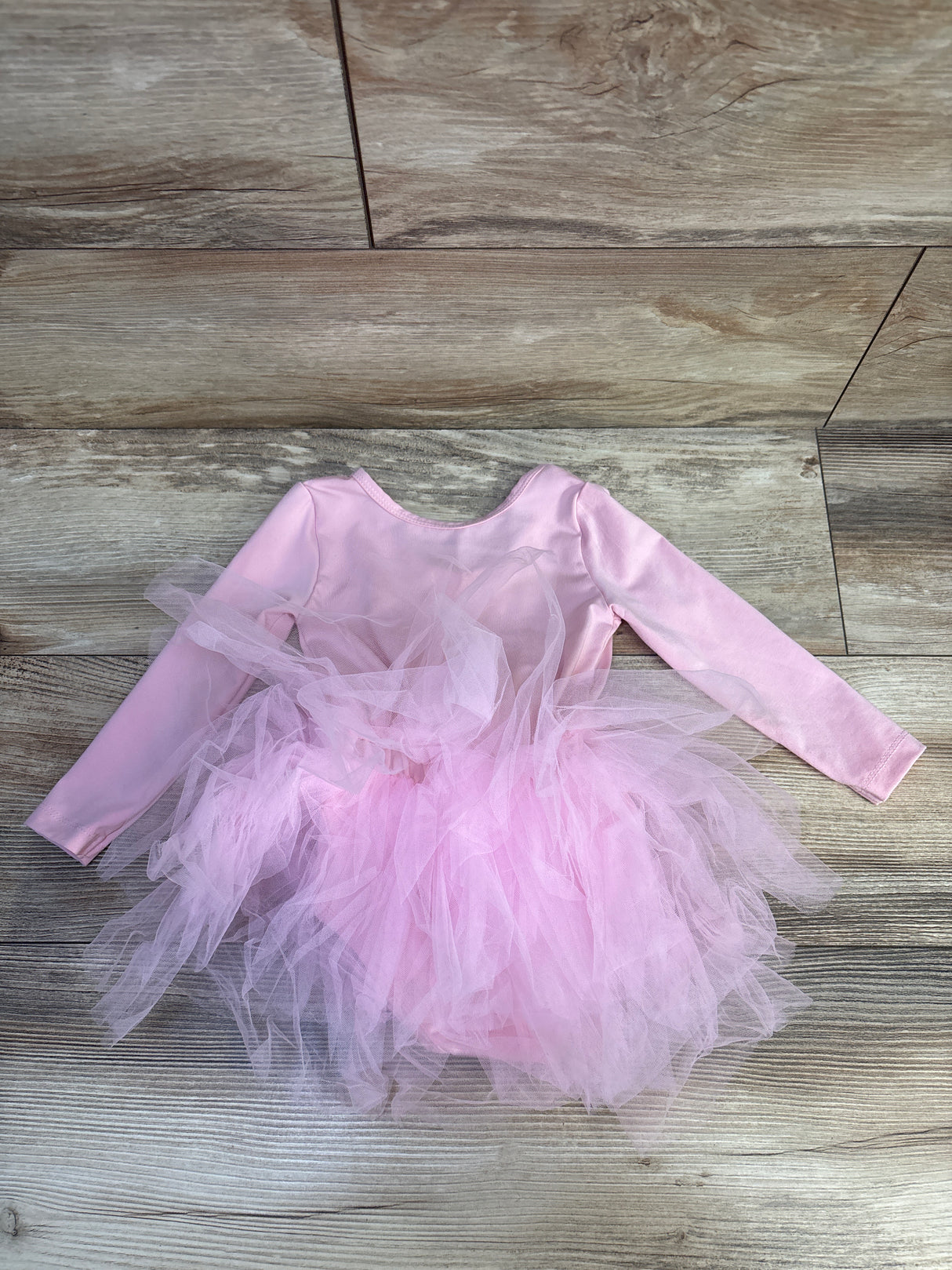 Kiijoy Long Sleeve Tutu Leotard Pink sz 4/5T