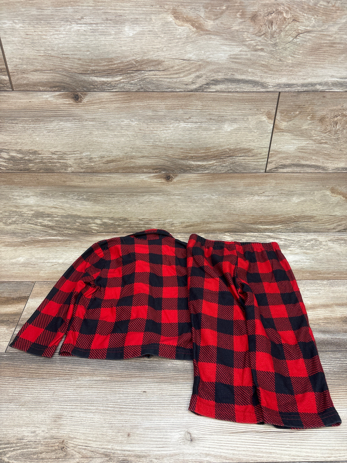 Carter's 2pc Plaid Coat Style Pajama Set Red sz 2T