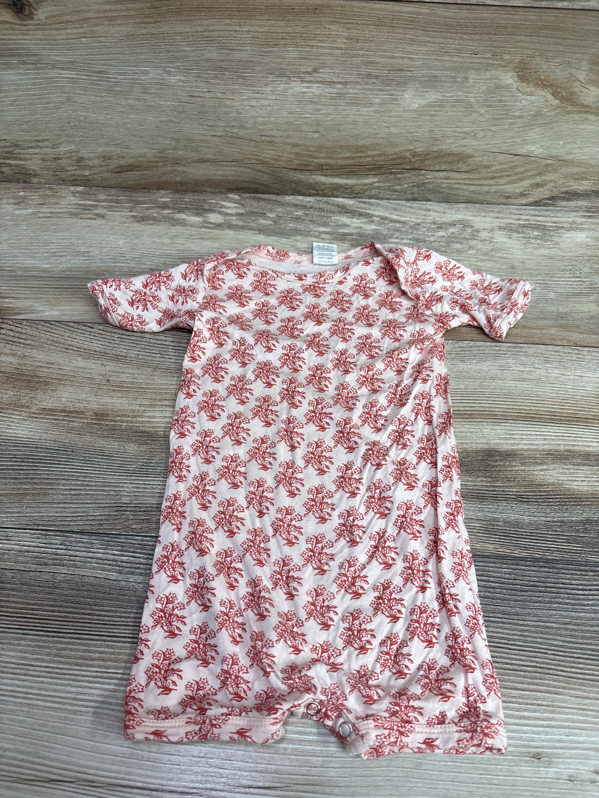 Kate Quinn Bamboo Shortie Romper Pink sz 6-12m