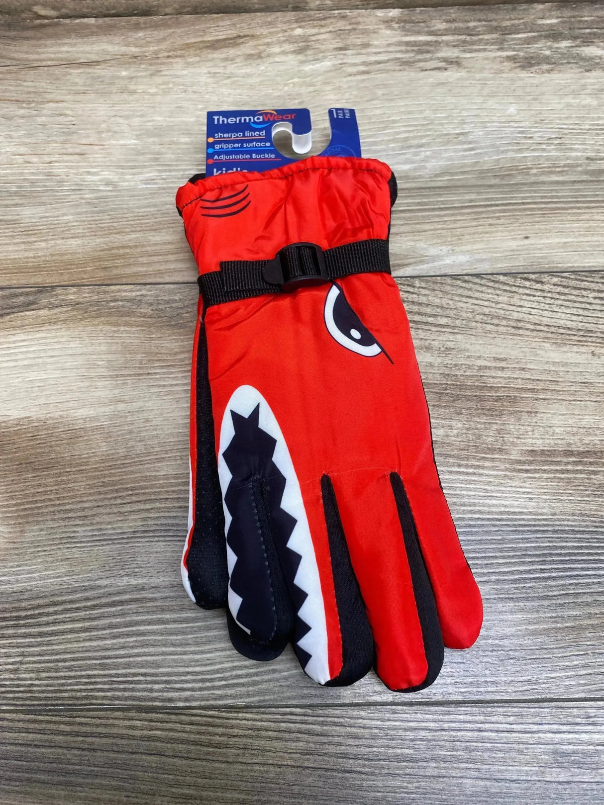 NEW ThermaWear Kid's Shark Winter Ski Gloves Red - Me n Mommy To Be
