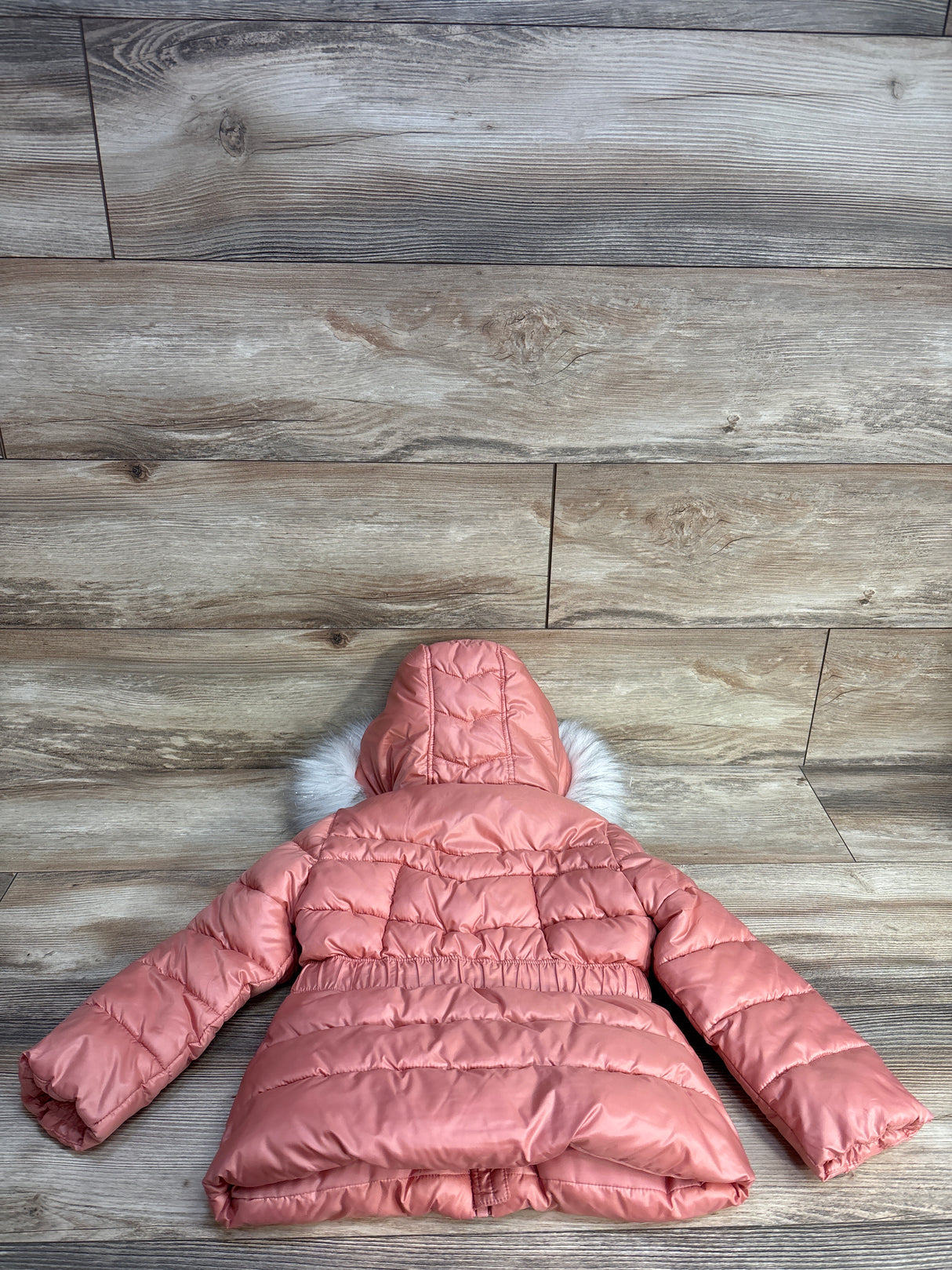 Michael Kors Belted Hooded Puffer Coat Pink sz 3T