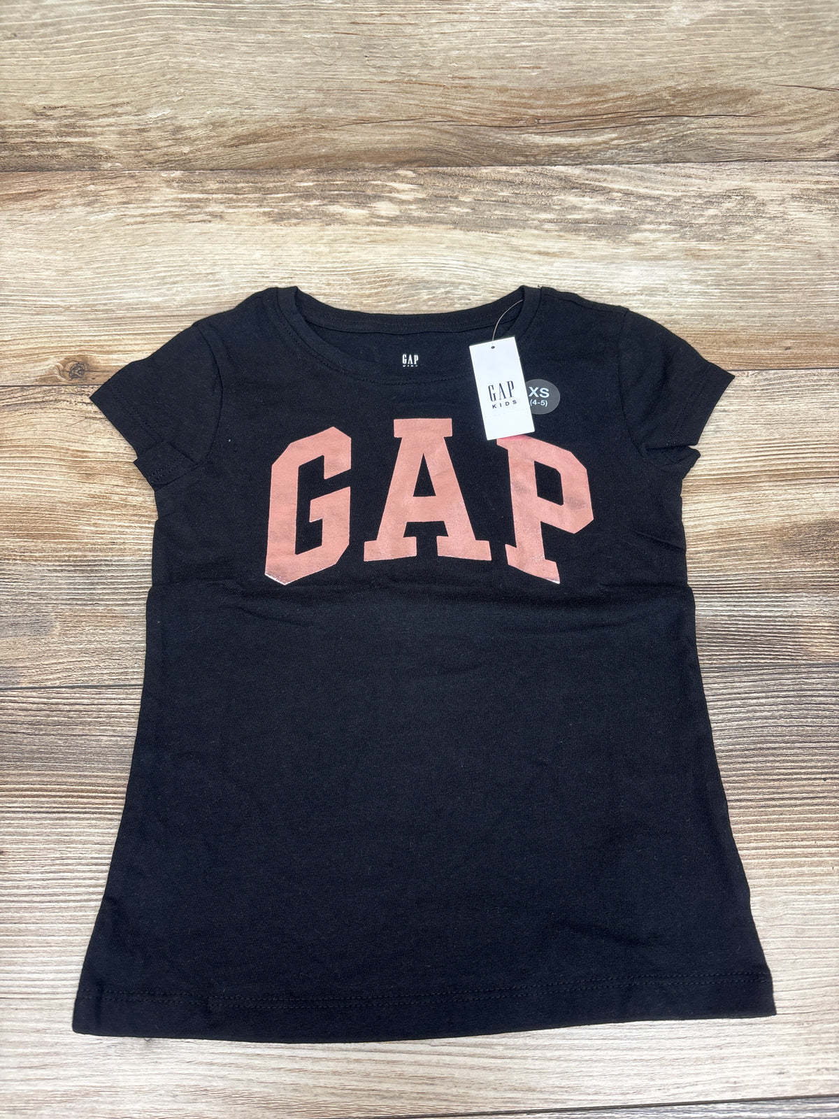 NEW Baby Gap Metallic Logo Shirt Black sz 4-5T
