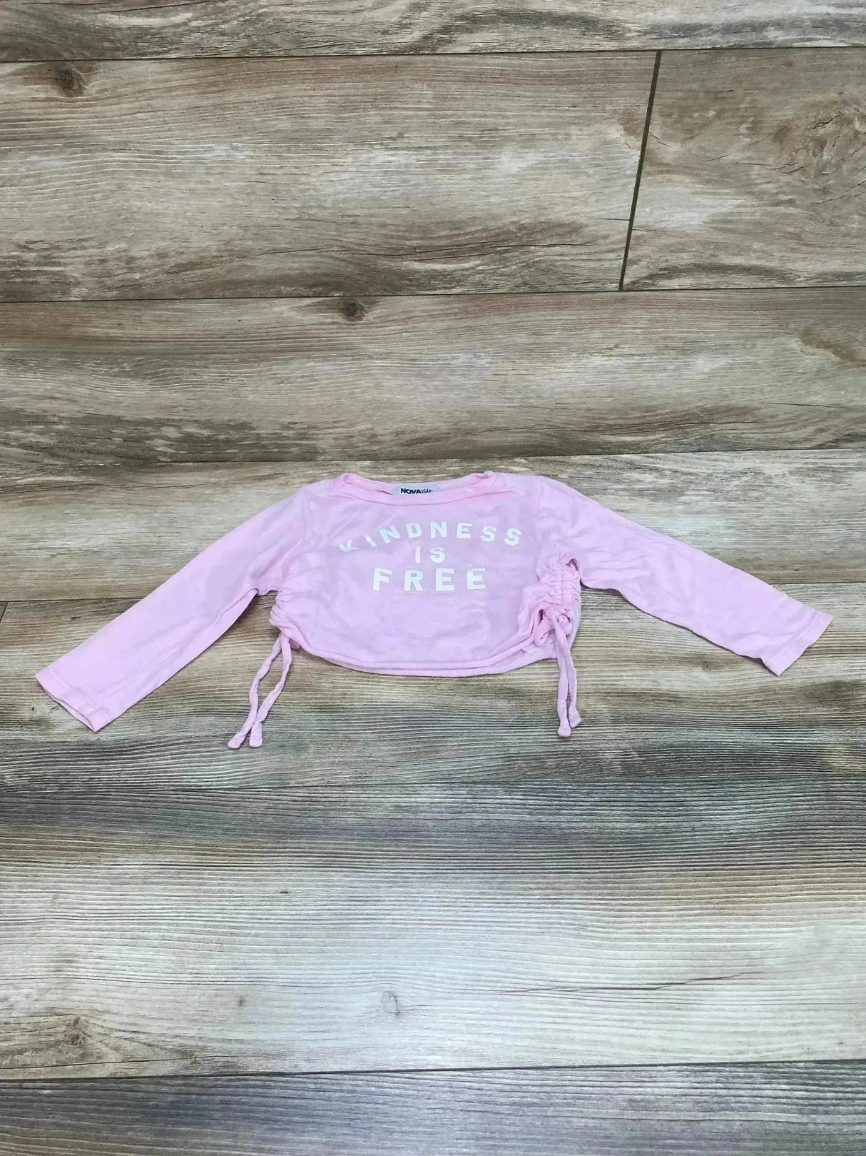 Nova Kids Kindness Is Free Cropped Top Pink sz 18m - Me n Mommy To Be