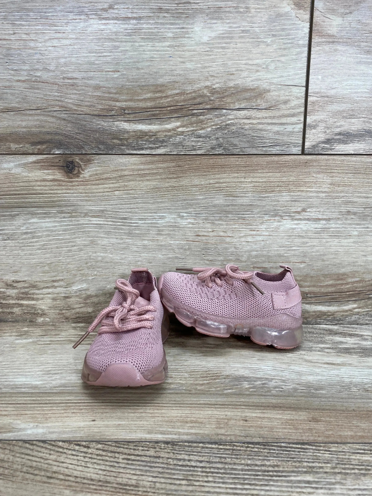 Girls Air Bubble Cushion Knit Sneakers Blush Pink Sz 4c - Me n Mommy To Be