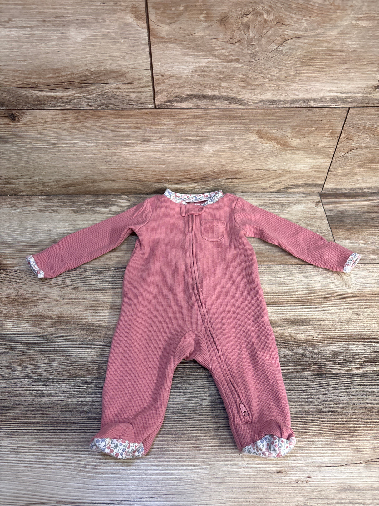 Just One You Waffle Knit Sleeper Pink sz 3m