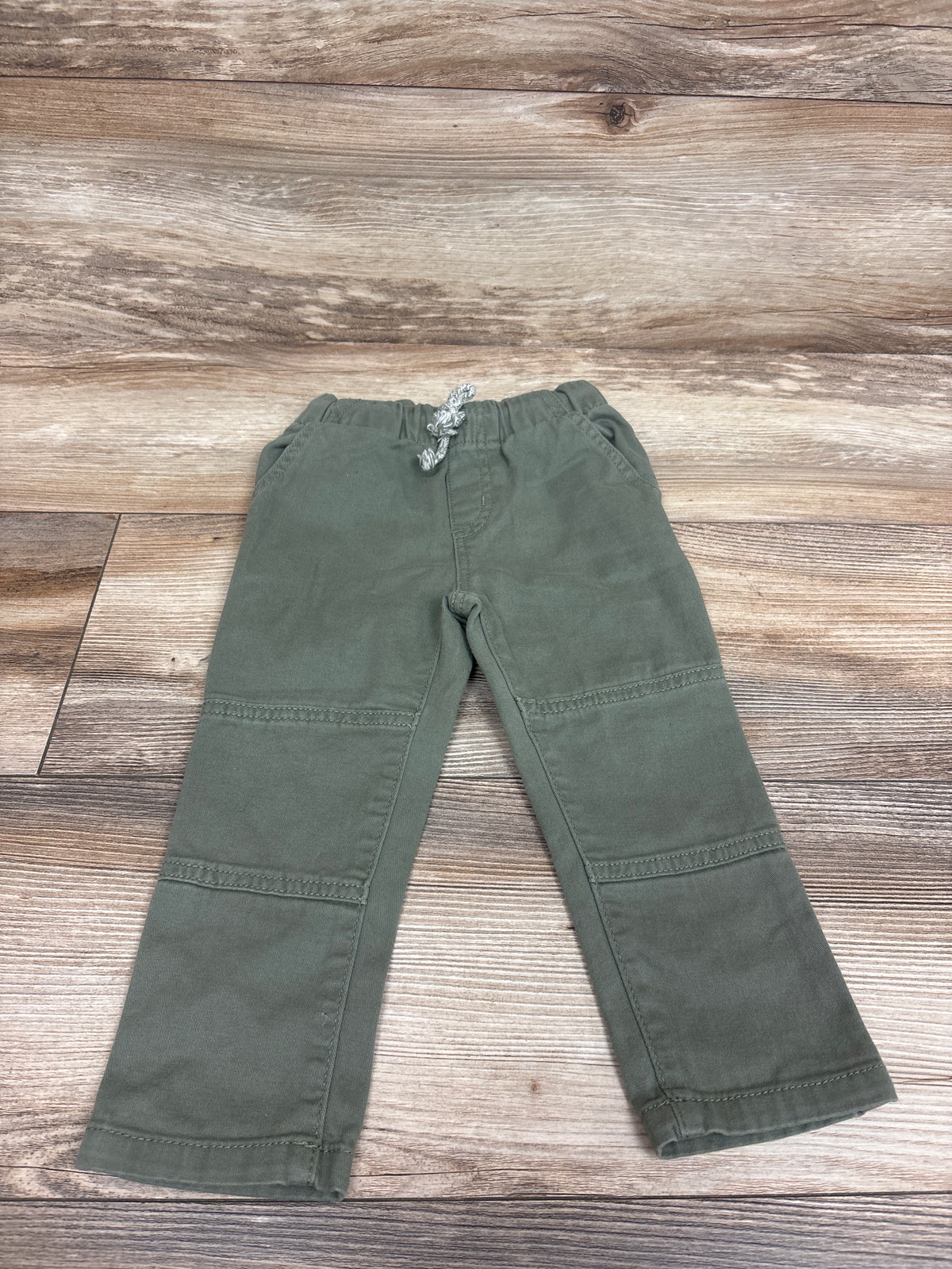 Okie Dokie Drawstring Jogger Pants Green sz 2T