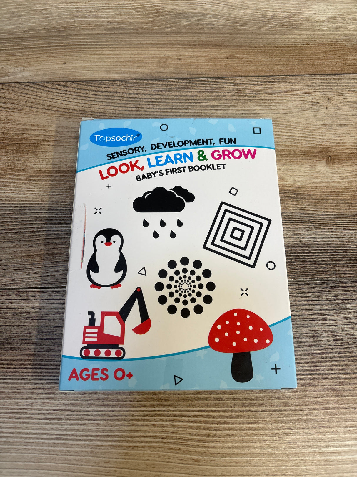 Topsochir Sensory, Development, Fun Look, Learn & Grow Baby's First Booklet