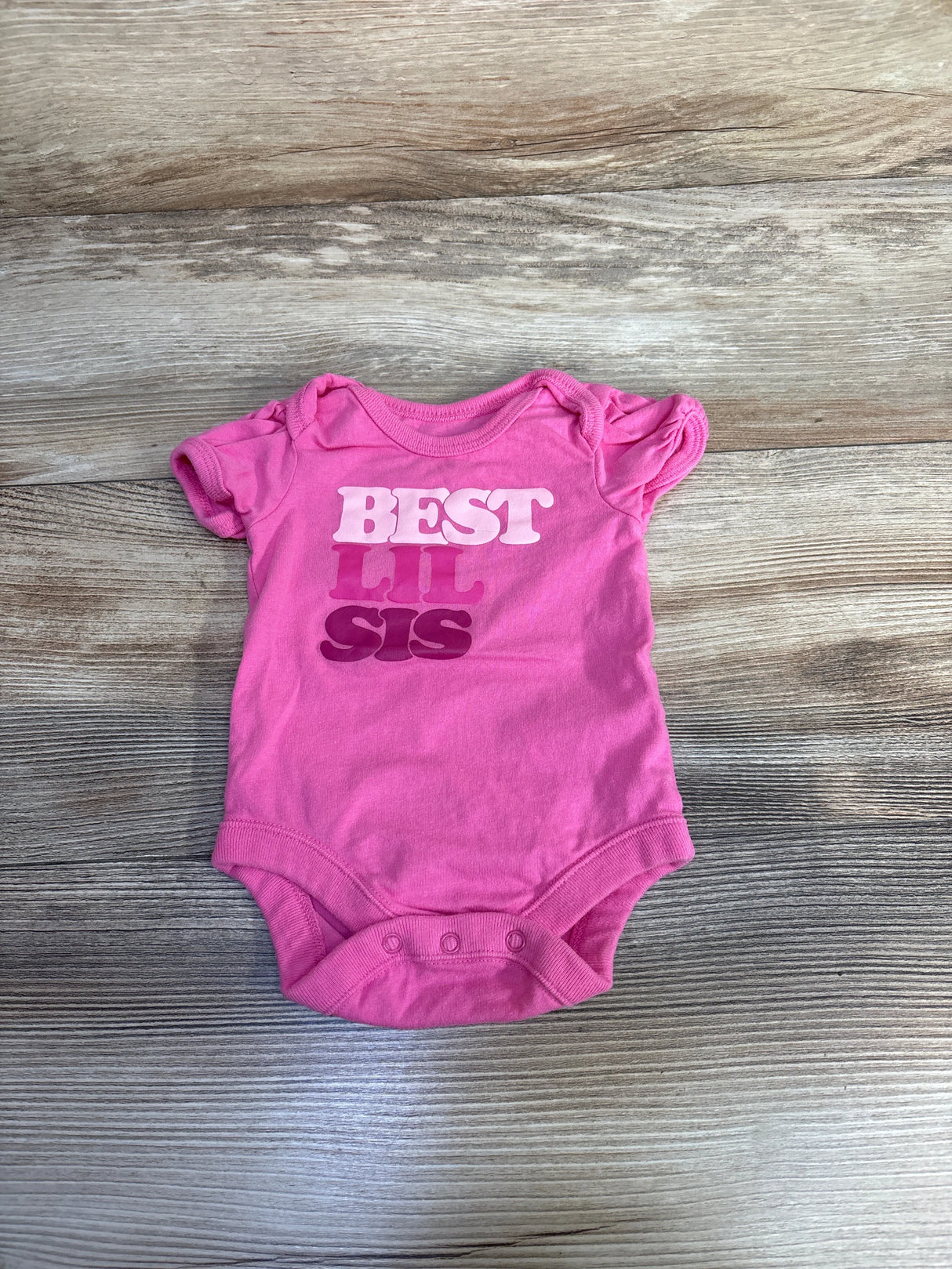 Children's Place Best Lil Sis Bodysuit Pink sz 0-3m