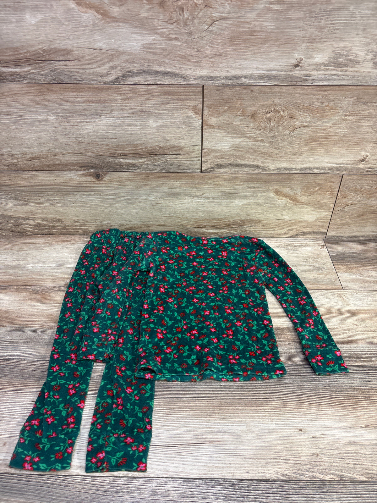 Cat & Jack 2pc Velour Pajama Set Green sz 4T