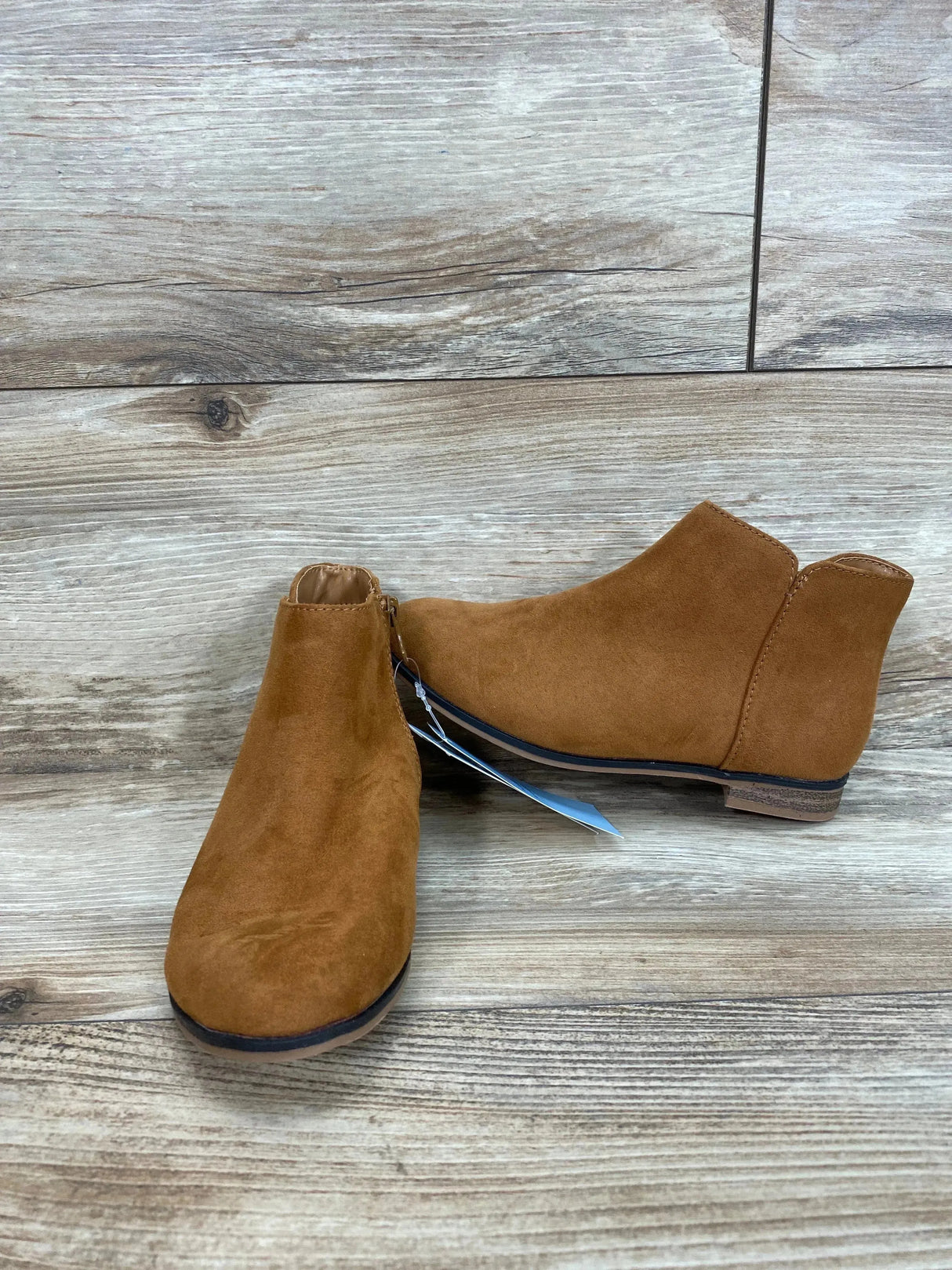 NEW Cat & Jack Girls' Opal Zipper Boots Cognac SIZE 1Y - Me n Mommy To Be