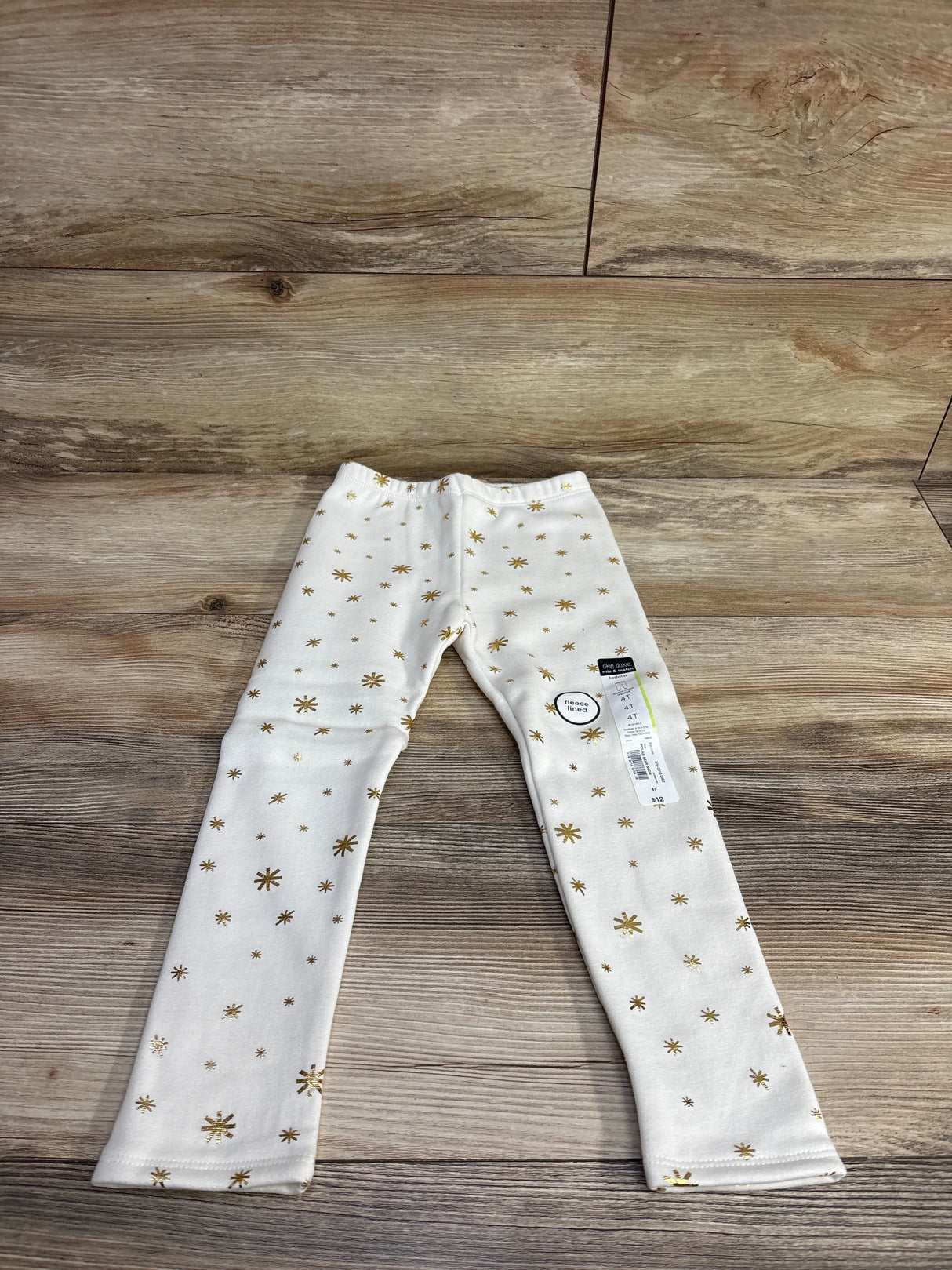 NEW Okie Dokie Polar Bear Snow Fleece Lined Legging sz 4T