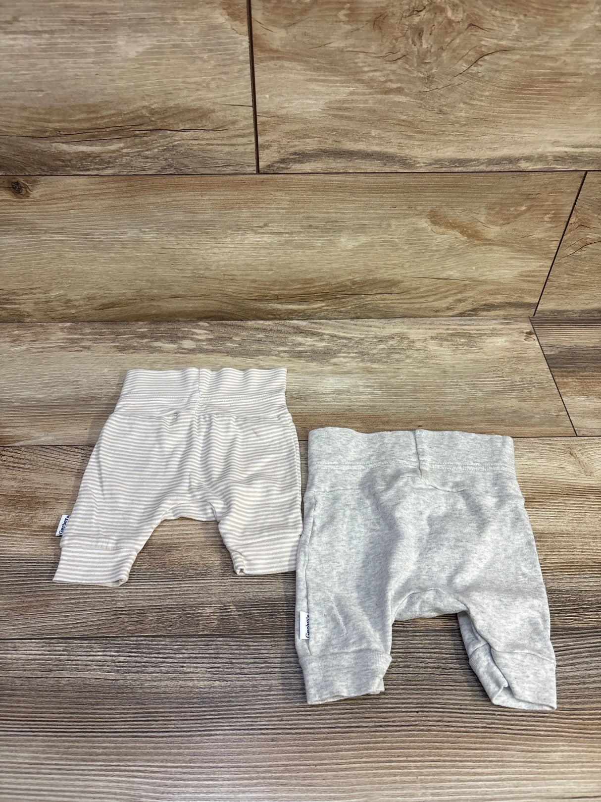 Gerber 2pk Pants Grey sz Newborn