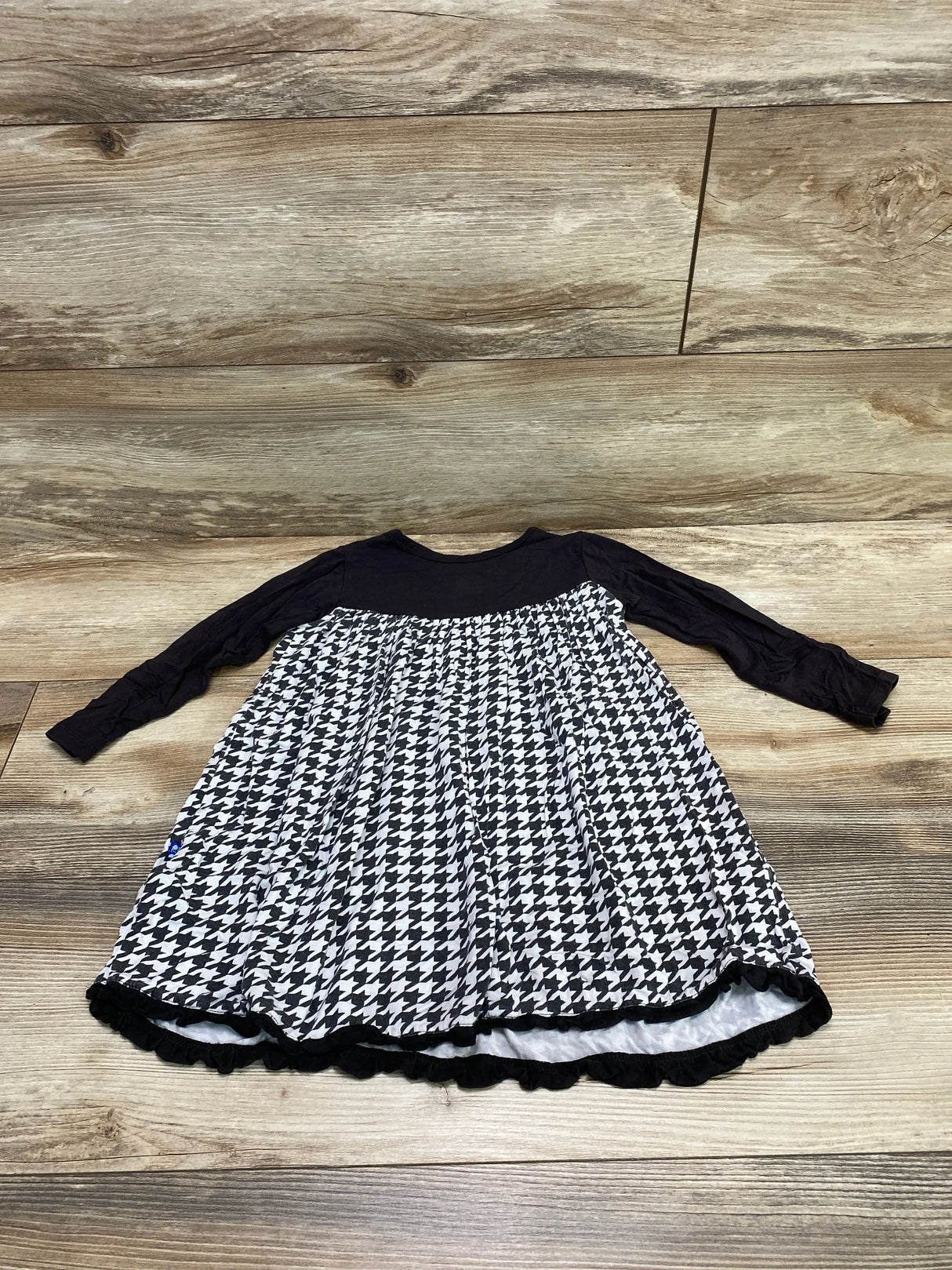Kickee Pants Houndstooth Dress Black sz 2T - Me n Mommy To Be