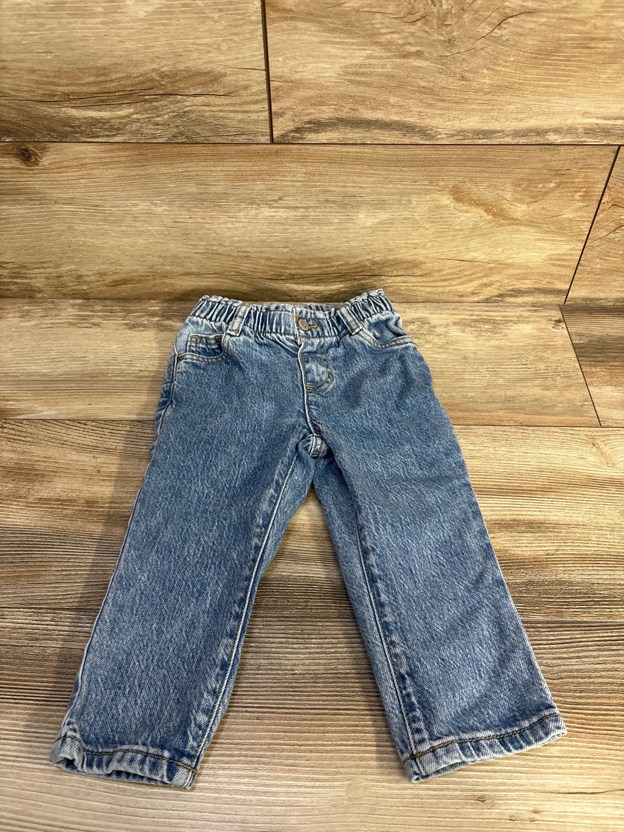 Cat & Jack Paperbag Waist Jeans Blue sz 2T