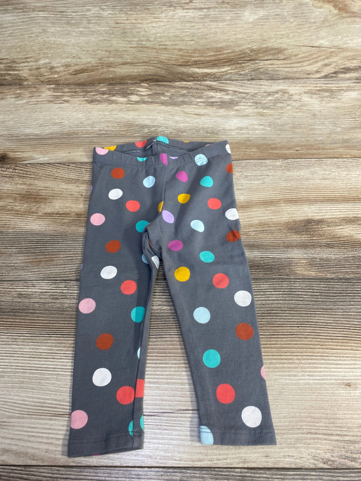 Cat & Jack Polka Dot Print Leggings Grey sz 18m