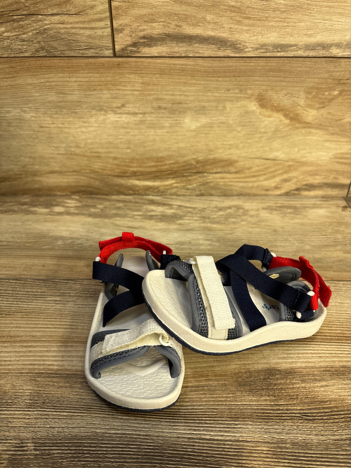 Carter's Delray Crossover Straps Sandals White sz 8c