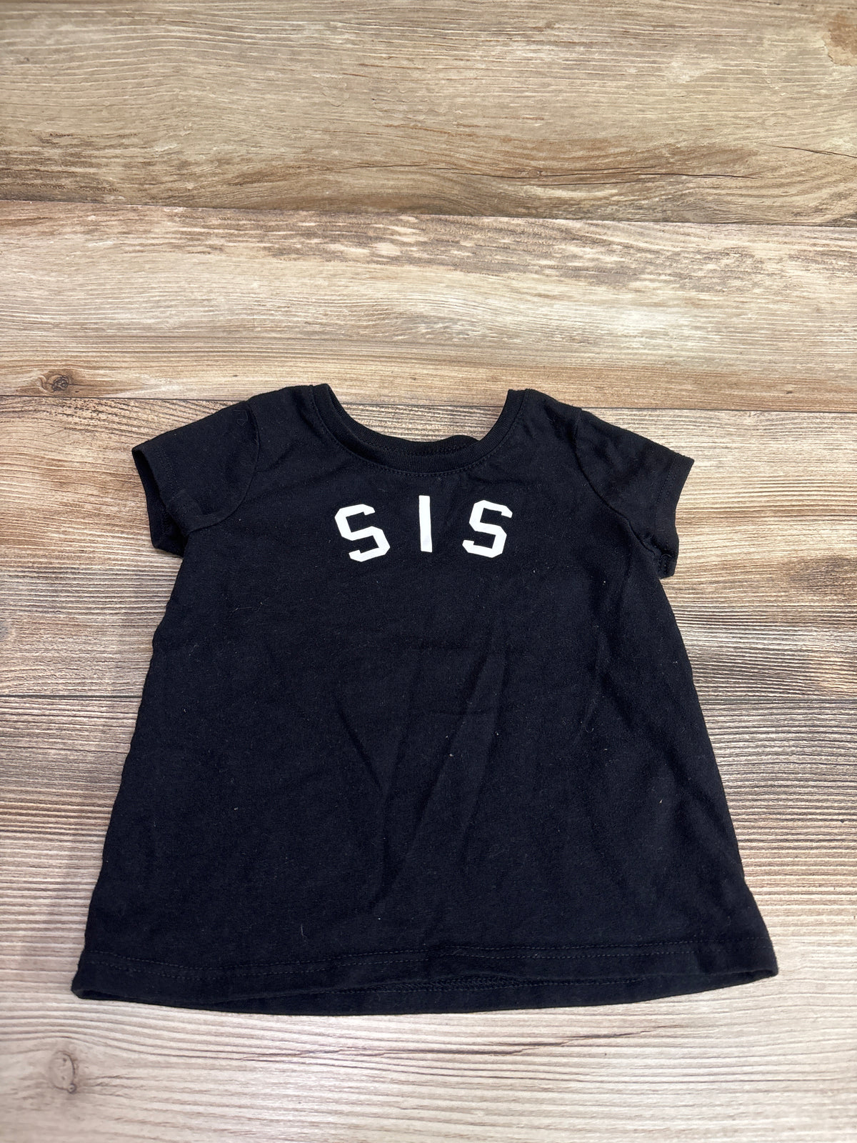 Children's Place Sis Shirt Black sz 18-24m