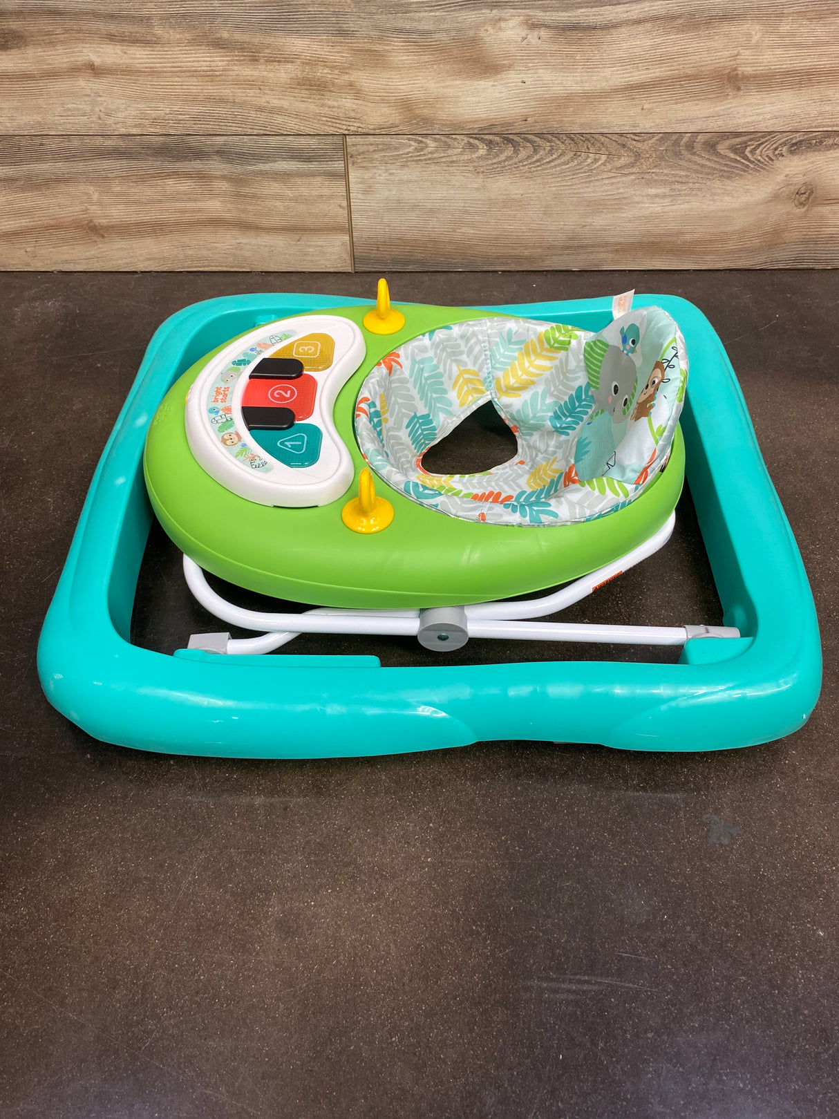 Bright Starts Tiny Trek 2-in-1 Baby Activity Walker in Jungle Vines