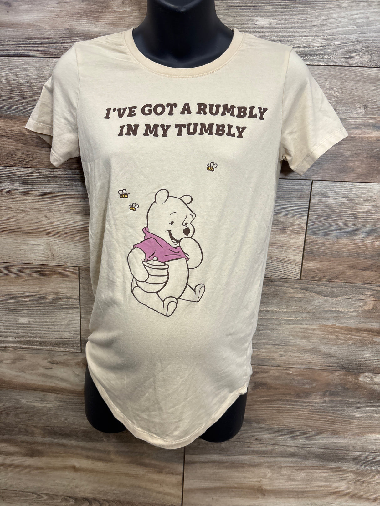 Disney Maternity Winnie The Pooh Shirt Cream sz Medium