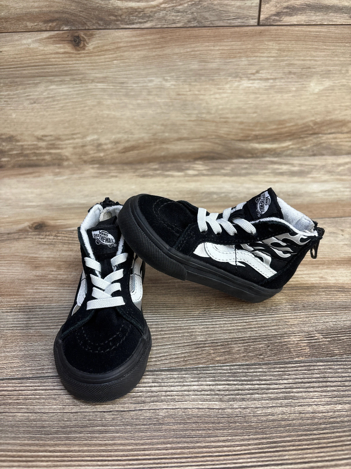 Vans Sk8-Hi Zip 'Metallic Flame' Sneakers, Black sz 5c