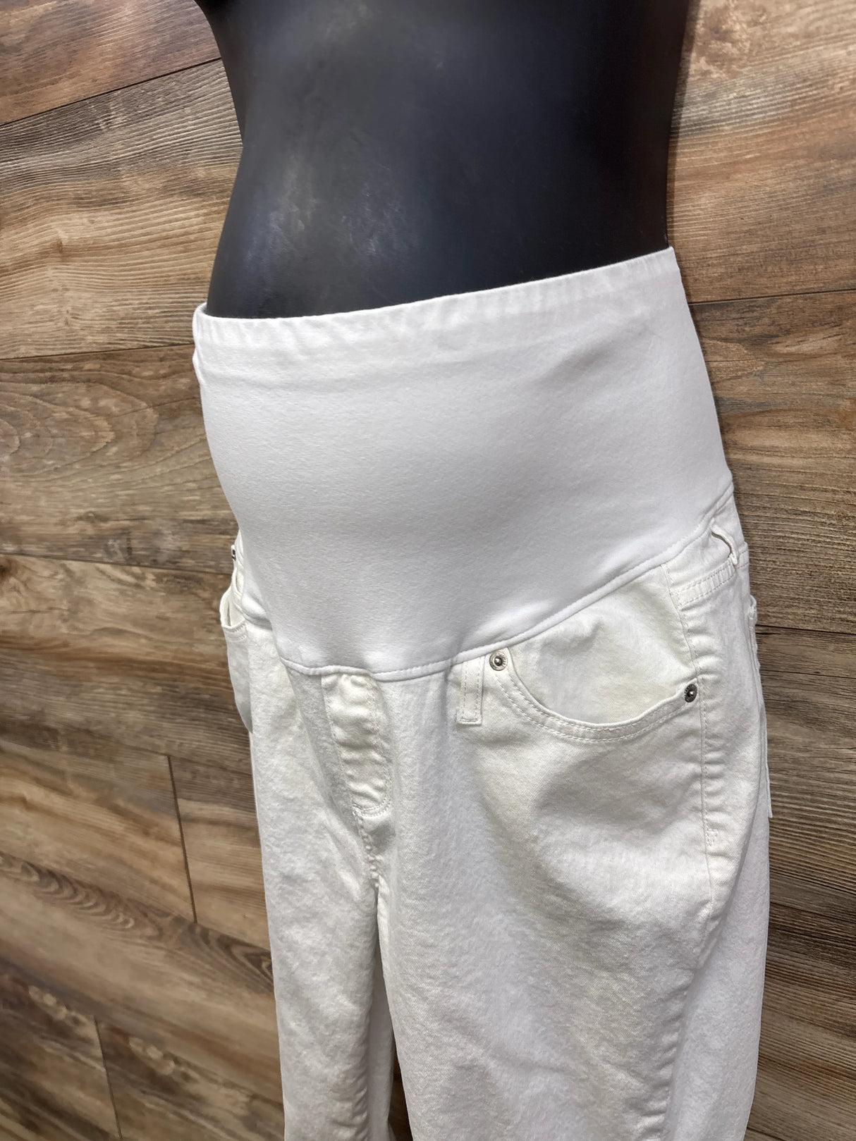 Gap Maternity Full Panel Jeans White sz XL