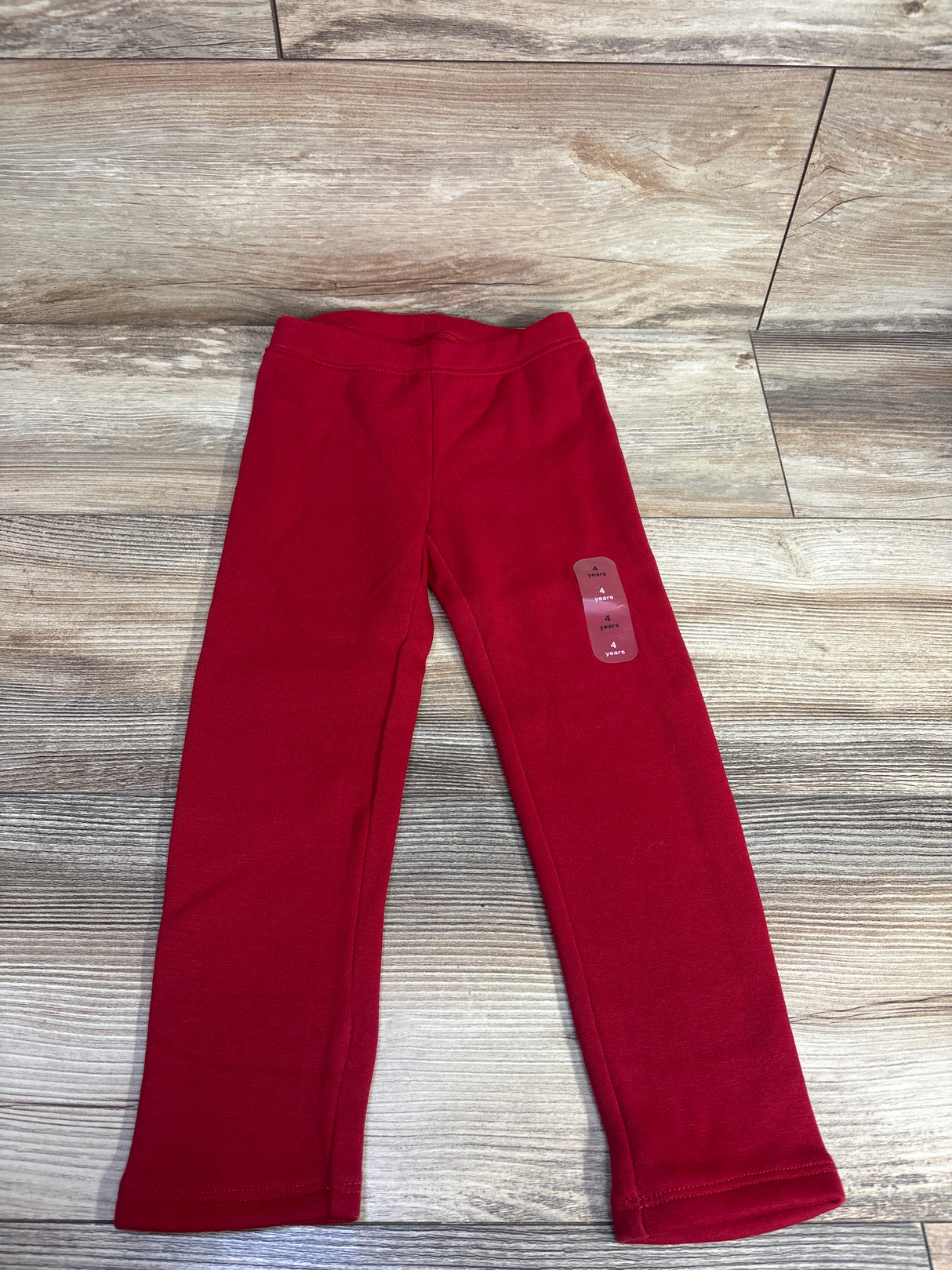 NEW Baby Gap Red Cozy Lined Leggings sz 4T