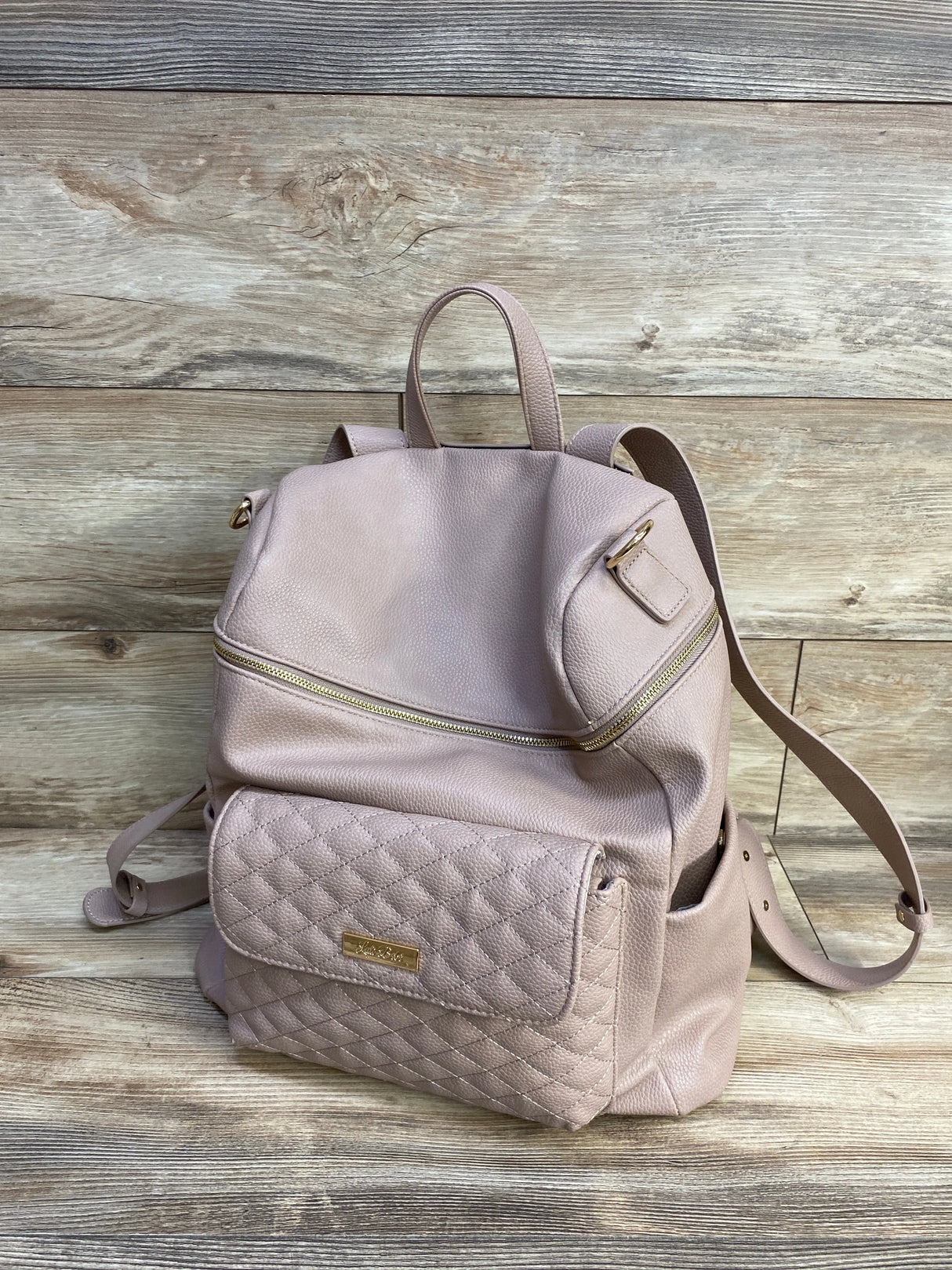 Luli Bebe Monaco Diaper Bag Dusty Rose - Me n Mommy To Be