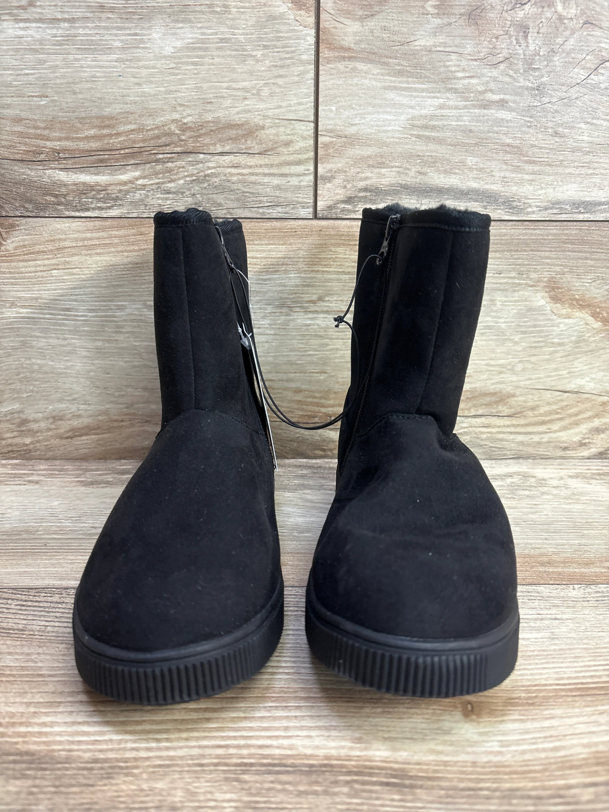 NEW Cat & Jack Holland Shearling Style Boots Black sz 4Y