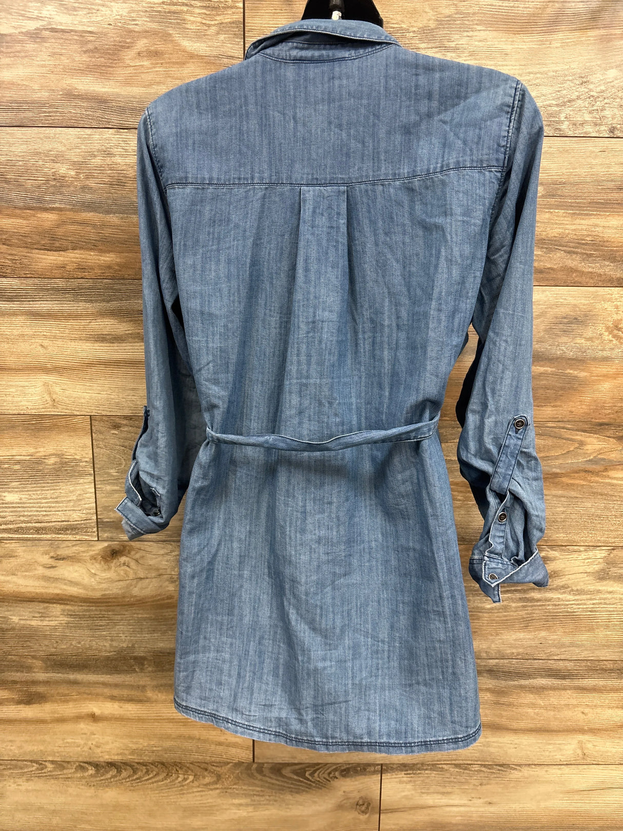 Motherhood Maternity Chambray Button Up Shirt Blue sz Large