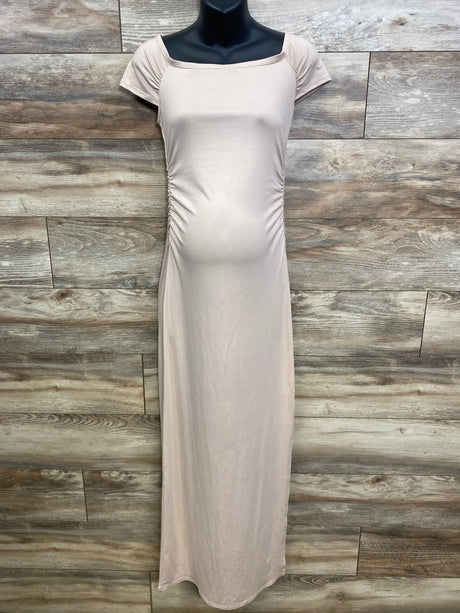 Mother Bee Cap Sleeve Maxi Dress Stone sz Small - Me n Mommy To Be