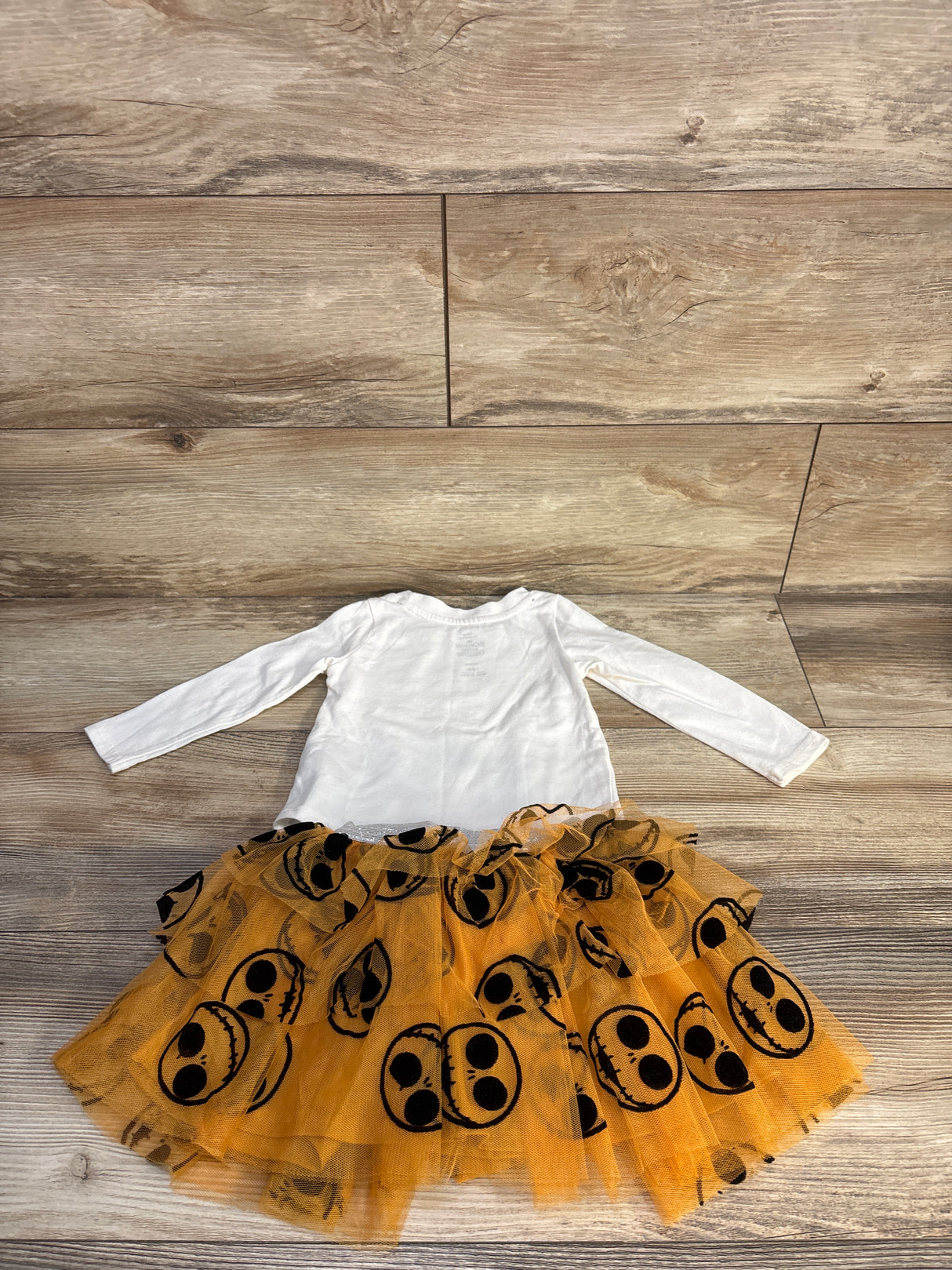 Disney The Nightmare Before Christmas 2pc Long Sleeve Shirt & Tulle Skirt Set White sz 18m