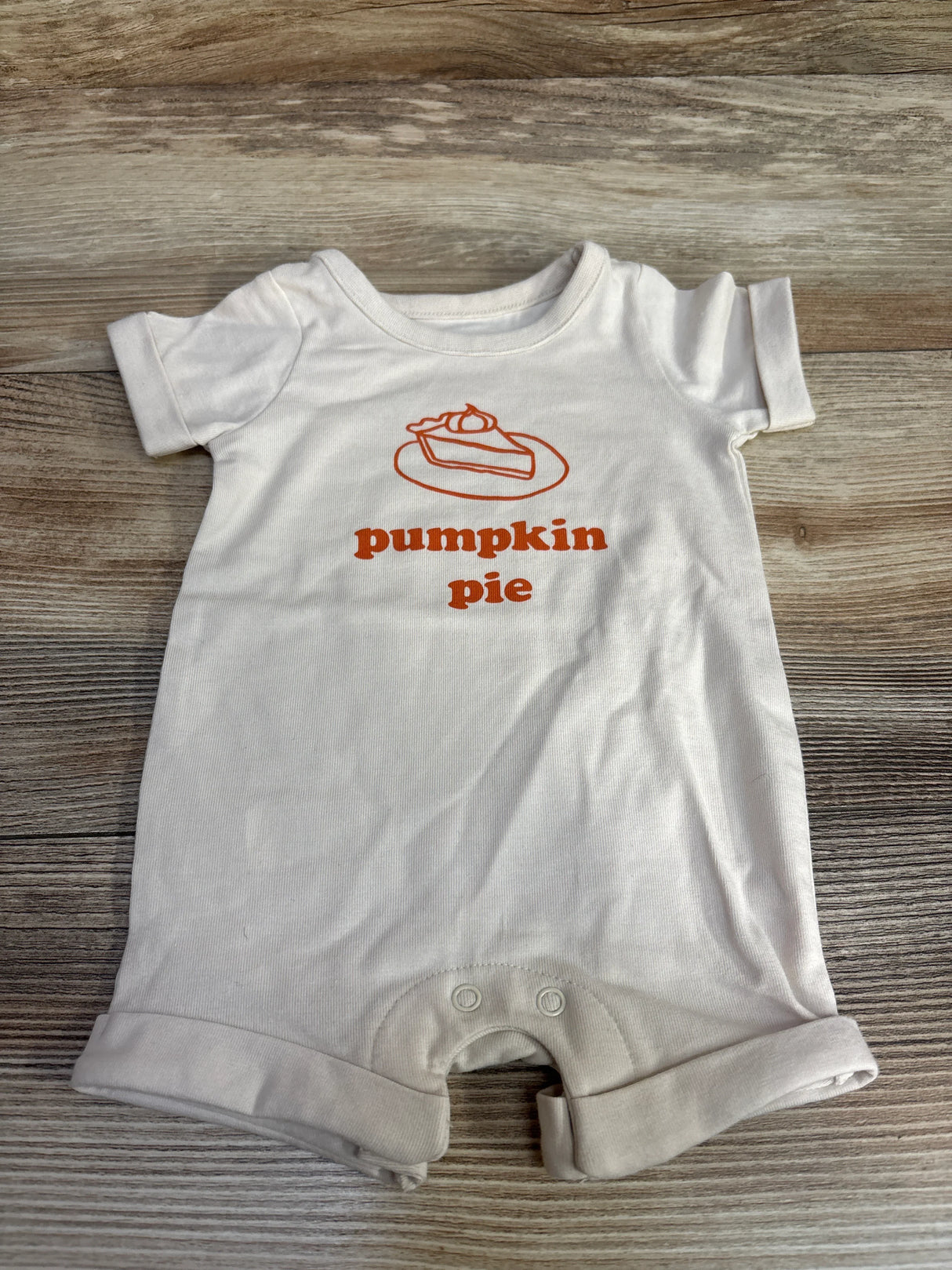 Cat & Jack Pumpkin Pie Romper Beige sz Newborn